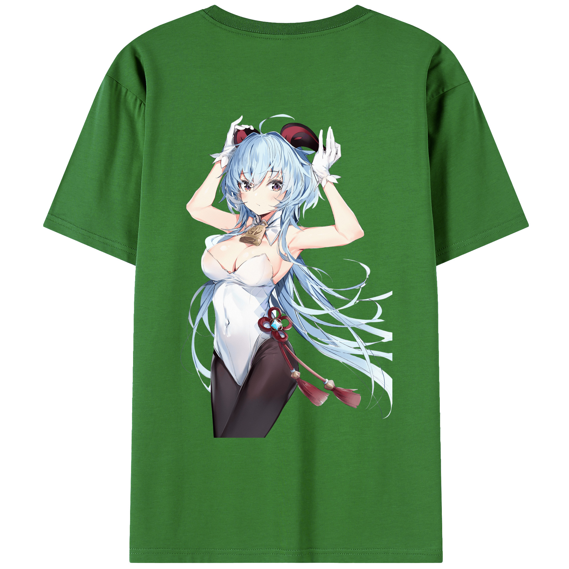 げんし神 甘雨 かんう genshin Ganyu レディース半袖Tシャツ(バックプリント)